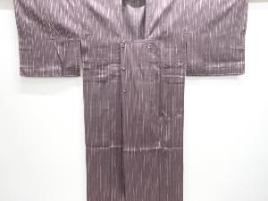 未使用品　雨縞模様織り出し雨コート